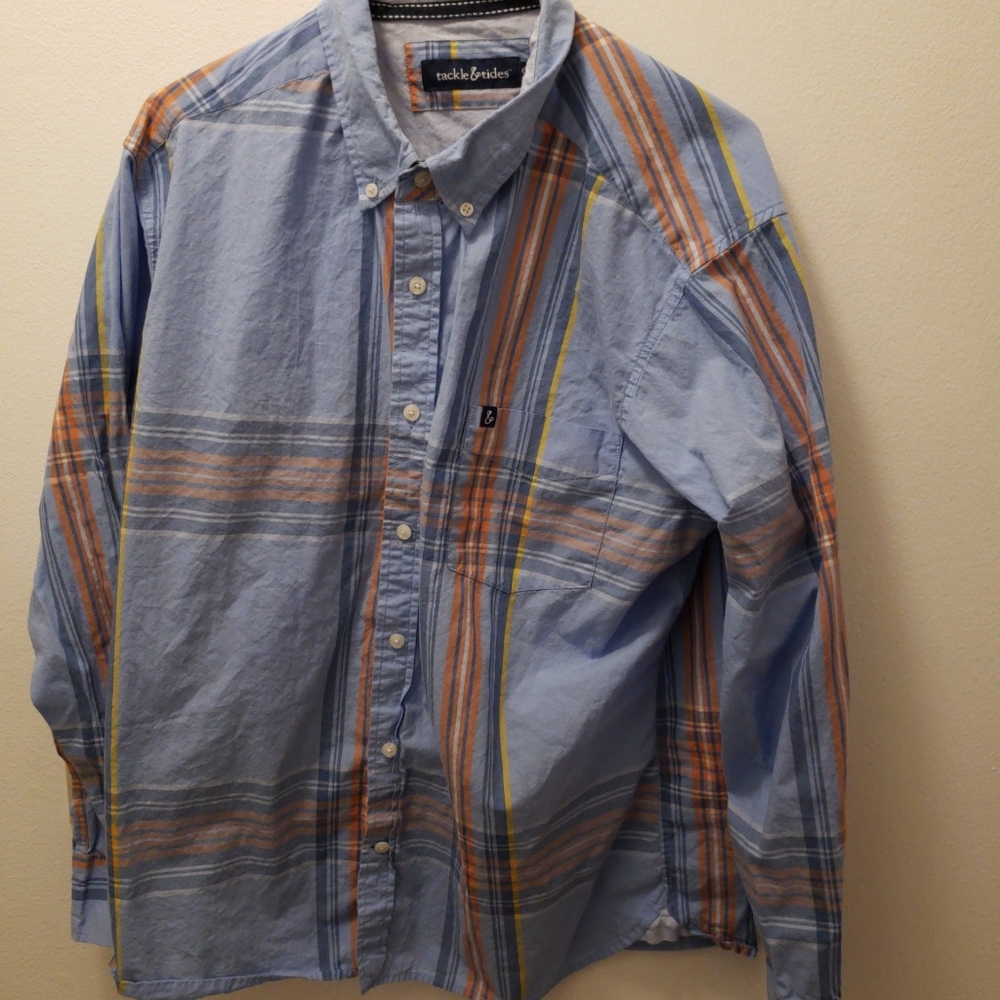 Tackle & Tides Mens Plaid Shirt